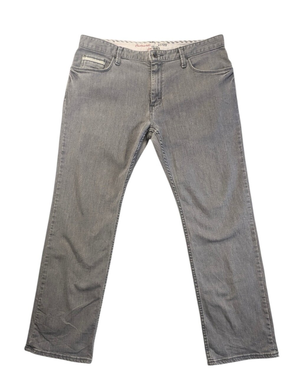 Vans Men's Gray Straight Jeans OK4F52V Size 32 X 30. Skater Custom Made For You.